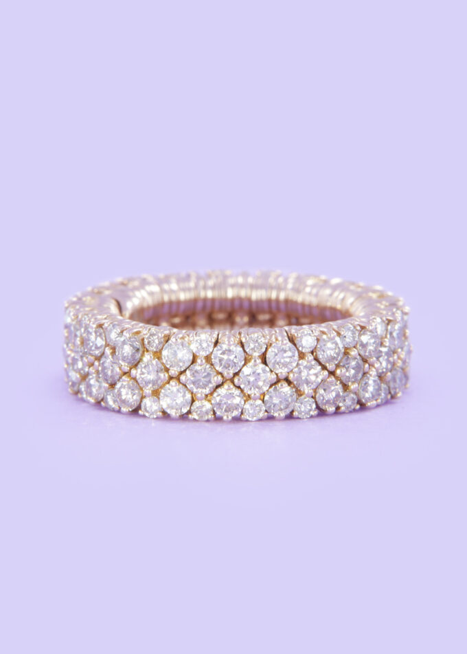 Anello Cashmere Diamanti Brown