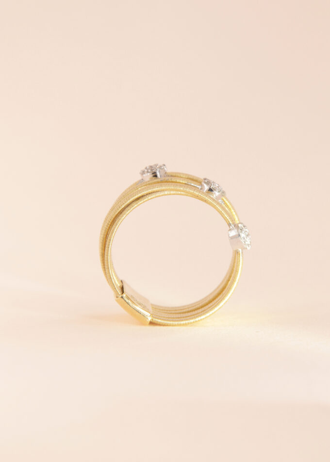 Anello Volumnia 3 fiori