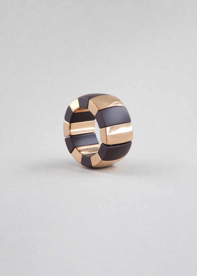 Anello Lumina Domino Marrone